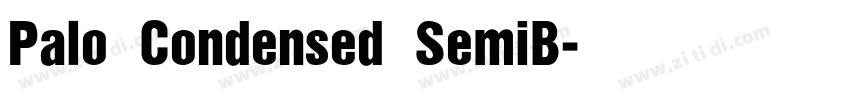 Palo Condensed SemiB字体转换